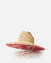 ( 033WHE ) MIXED STRAW SUN HAT 2025